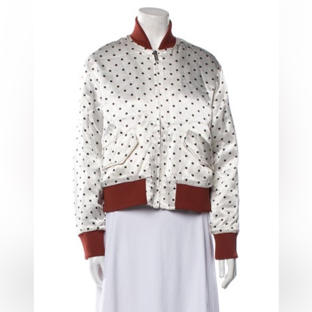GANNI Polka Dot Bomber Jacket